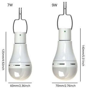 Courtyard Garden Camping <b>Lamp</b> Outdoor Indoor Emergency Solar Light LED Rechargeable <b>Charge</b> Bulb Hanging - Product Image 2
