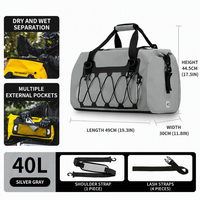 Sac de Selle Arrière Moto en PVC Imperméable, Résistant à la Chaleur, Grande Capacité, Vente Directe Usine pour Cyclisme, Camping, Équitation, Rangement Extérieur