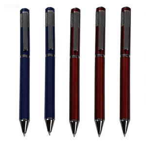 Bolígrafo de Metal con Grabado Creativo, Punta de Bola de Aceite Mediana, Impresión de Logotipo Personalizado, Venta al por Mayor, Regalo para Eventos Empresariales y de Oficina - Product Image 1