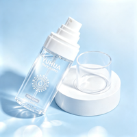 Bouteilles transparentes en PET de 60/80/100/120/130/150 ml pour brume corporelle, spray fixateur de maquillage, lotion/shampooing, avec logo personnalisé, pour soins de la peau