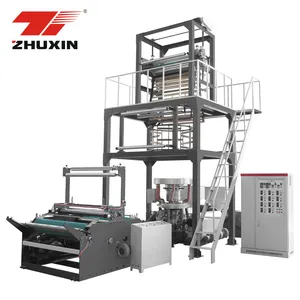 Aba Automatische Mini Hoge Snelheid Kneeprollen Biologisch Afbreekbare Plastic Hdpe Ldpe Pp Pe Zak Monolaag Film Opblazen Extrusie Machine