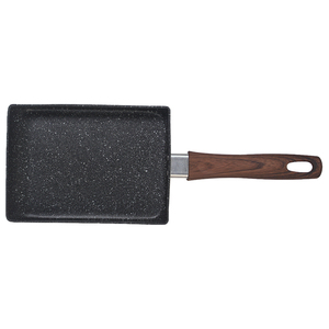 Poêle à frire antiadhésive japonaise Tamagoyaki (omelette) de 15cm à base de chaleur uniforme de bonne qualité avec couvercle - Product Image 4