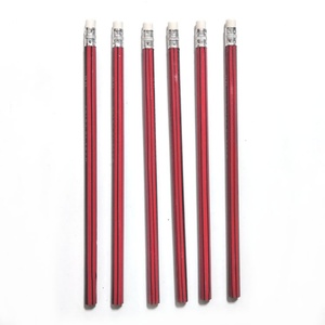 Juego de Lápices HB Rojos y Negros Clásicos de 17.5 cm de Largo con Logotipo Personalizado y Empaque Exterior, para Uso Escolar y de Oficina - Product Image 4