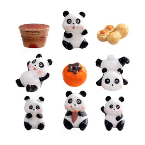 Mini Paesaggio in Miniatura con Muschio, Grazioso <span class=keywords><strong>Panda</strong></span> Accanto al Fuoco, Accessori Decorativi Fai-da-Te, Mini Ornamento - Product Image 5
