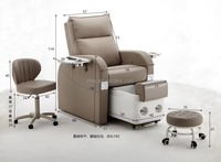 Chaise de pédicure la plus vendue avec plateau latéral et port de chargement USB – Idéale pour la manucure et la pédicure