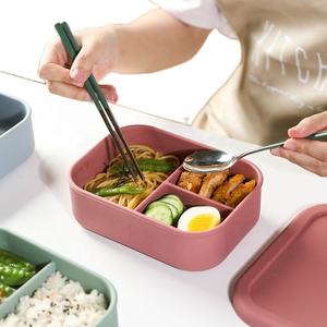 Household Silicone Food <b>Storage</b> <b>Box</b> Bento <b>Box</b> Wholesale Leakproof Food Grade Soft Silicone Snack Fruit Container - Product Image 1