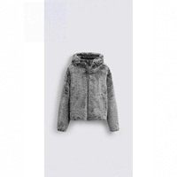 Nouvelle Veste d'Hiver 2026 pour Homme à Capuche en Fausse Fourrure, Manteau Épais en Peluche Polyvalent avec Fermeture Éclair et Poches