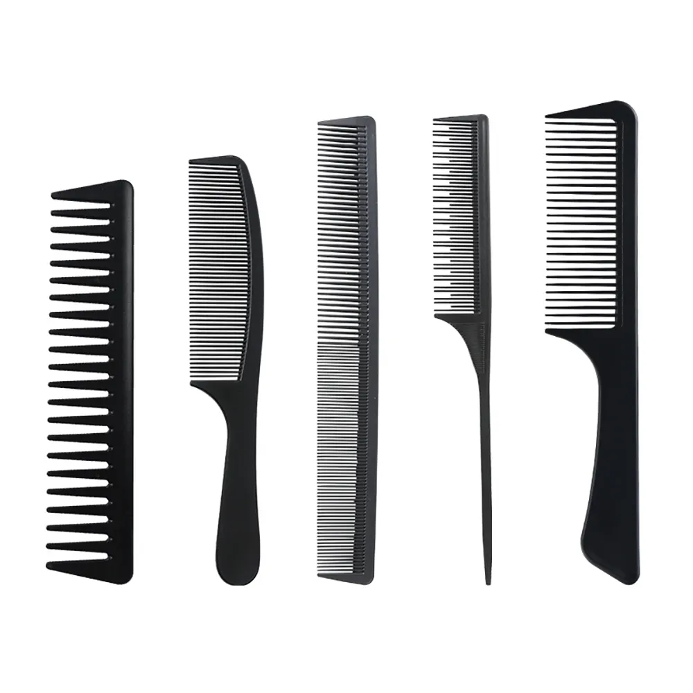 New Product Fashion Plastic Glitter Hair Combs Private Label Parting Comb Brush Paddle Hair Comb Care Hand Grip Brush