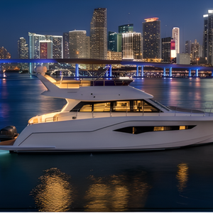 Yate de Pesca Deportiva de 50 pies con Flybridge, Barco a Motor de Fibra de Vidrio de 15 m, Motor Cummins Doble de 425 HP, 3 Camarotes, 2 Baños, Cubierta Trasera, Fabricante - Product Image 5