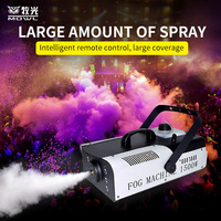 Machine à fumée LED avec télécommande filaire 1500W, lumière RGB pour scène, mariage, fête, discothèque, spectacle