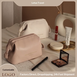 Sac de maquillage portable en PU pour femme, grande capacité, étanche, idéal pour les voyages et l'organisation, disponible en gros à partir d'une seule unité - Product Image 3