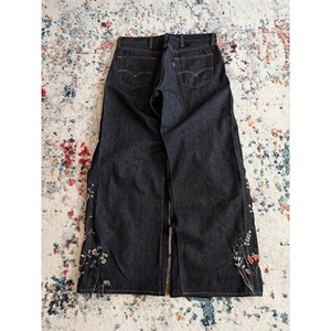 Jeans de Mezclilla para Hombre, Corte Recto, Color Azul Claro, Lavado Medio, Cintura Media, Algodón - Product Image 2