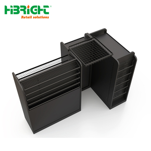 Commercial Metal Supermarket Cashier Desk Front <b>Shelf</b> Heavy Duty Queue Barrier Merchandise Display <b>Rack</b> - Product Image 2