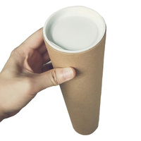 Tube en papier kraft écologique noyau d'emballage durable tube d'artisanat de taille personnalisée matériau recyclable en gros