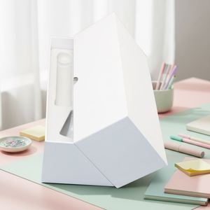 Caja de Regalo para Reloj de Lujo FX Blanca Personalizada, Caja de Embalaje de Cartón con Tapa y Base de Papel para Reloj, Caja de 2 Piezas con Forro de Satén - Product Image 1