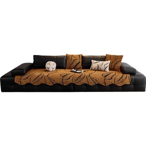 <b>Sofa</b> Cushions Pad Type 145-185CM Leaf Pattern Winter Non Slip <b>Sofa</b> <b>Covers</b> Machine Wash Shu Mian Rong Material - Product Image 5
