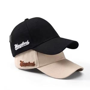 Gorra de béisbol de algodón personalizada de 6 paneles con bordado de letras en el flanco, gorra deportiva con bordado 3D y logotipo personalizado - Product Image 4