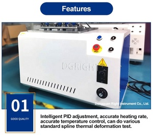 ISO 306 Fabrika Fiyatı Düğmeli Dijital HDT VST Vicat Yumuşama Noktası Sıcaklık <span class=keywords><strong>Test</strong></span> Cihazı - Product Image 2