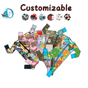 RTS 핫 세일 부활절 프린트 대나무 지퍼 롬퍼 세트 귀여운 신생아 여아 의류 아기 어린이 의류 - Product Image 2