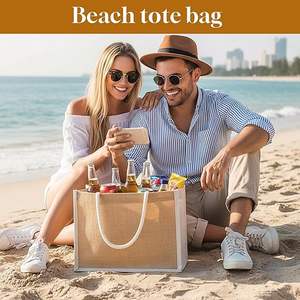 नए आगमन बर्प जूट शॉपिंग टोटे बैग का पूर्ण रूप से बना हुआ है - Product Image 4