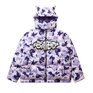 HL Manufacture Veste bouffante de créateur Offres Spéciales lourde Manteau à bulles pour hommes Veste à capuche détachable personnalisée Veste bouffante en corne du <span class=keywords><strong>diable</strong></span> - Product Image 2