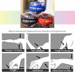 Bola de Pulso con Giroscopio LED y Encendido Automático, con Contador, Entrenador de Fuerza Muscular para Brazos y Manos, Equipo de Fitness - Product Image 2