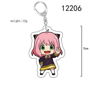 Porte-clés en acrylique 6CM <span class=keywords><strong>SPY</strong></span> <span class=keywords><strong>FAMILY</strong></span> Anime, figurines de personnages de cosplay, accessoires décoratifs, articles de collection, cadeaux, vente en gros - Product Image 3