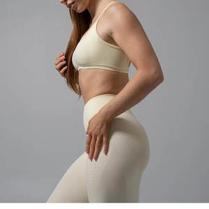Nuevo Sujetador Deportivo Minimalista para Mujer con Almohadillas Extraíbles, Soporte Ligero, Suave, Elástico, Ajustable, Espalda Cruzada, para <span class=keywords><strong>Yoga</strong></span> - Product Image 3