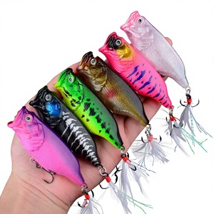 Nouvelle <span class=keywords><strong>leurre</strong></span> de pêche haut de gamme en acier inoxydable, longue portée, coulant, type popper, imitation pour achigan et poisson mandarin - Product Image 1