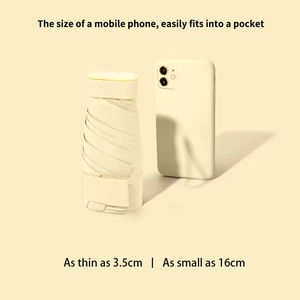 Parapluie de poche pliable miniature imperméable de voyage à ouverture manuelle en gros, petit format, cadeau, boîte, avec impression de logo - Product Image 2