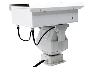 كاميرا تصوير حراري هجينة بالأشعة تحت الحمراء طويلة المدى PTZ مقاومة للماء بمعيار IP66 مع نظام إنذار ذكي وكشف الدخلاء - Product Image 2