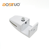 Support d'écran en aluminium Clips pour verre de table Support de panneau de bureau en bois acrylique Pinces de séparation de type L Séparateur de poste de travail de bureau