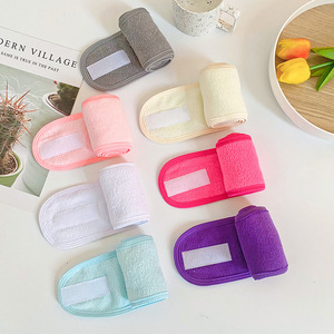 2023 नई चेहरा धोने मेकअप Hairbands फैक्टरी प्रत्यक्ष हेडबैंड समायोज्य उच्च मात्रा स्पा सिर बैंड के लिए कम Moq कस्टम लोगो - Product Image 2