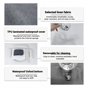 ספה עיצוב חדשני ארבע עונות כלבים בית חתול עמיד למים מיטה עם ארגז ביצה עם ארגז ביצה - Product Image 3