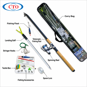 <span class=keywords><strong>Canne</strong></span> <span class=keywords><strong>à</strong></span> <span class=keywords><strong>pêche</strong></span> télescopique légère CTO 3,0 m avec poignée en liège, <span class=keywords><strong>moulinet</strong></span> CTR3000 100 g, ensemble de <span class=keywords><strong>pêche</strong></span> en eau douce et en mer 70 pièces - Product Image 3