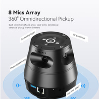 Luckymage-sistema de videoconferencia con sensor de movimiento, cámara panorámica, ángulo de visión, 360