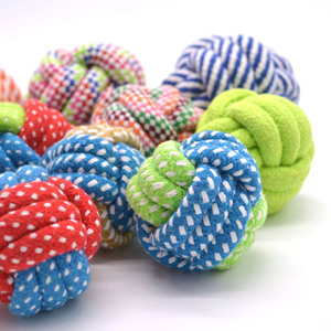 Cuerda de algodón <span class=keywords><strong>para</strong></span> morder perros, juguete de Color caramelo, Bola de Limpieza de dientes <span class=keywords><strong>para</strong></span> cachorros, <span class=keywords><strong>para</strong></span> perros pequeños, medianos y grandes, juguete <span class=keywords><strong>para</strong></span> masticar Golden Retriever de peluche - Product Image 2