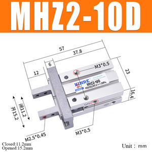 Pinza Pneumatica Robotica TIANQI Mini MHZ2, Cilindro a 2 Dita, Precisione 0,01mm, Nuovo Modello 6D 10D 16D 20D 25D 32D 40-S - Product Image 4