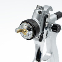 Pistolet à peinture pour voiture haute performance 1.3mm HVLP Buse en argent 319 fabriquée en Chine avec gobelet de peinture de 600ml Pistolet à air personnalisable OEM