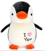 Peluche pingouin personnalisée avec logo, doublure en maille et fonction anti-stress, peluche super douce, vente en gros de poupées en peluche