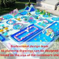 Parc gonflable mobile d'été pour enfants Éléphant Toboggan gonflable pour piscine Équipement de jeu Château gonflable