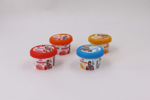 D62-85g nhựa Ice Cream ly dùng một lần sữa chua container bánh cup PP chất liệu cup IML in ấn với nắp - Product Image 2