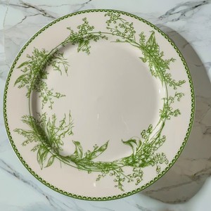 Lot de 10 assiettes de Noël en porcelaine de 10 pouces, vaisselle décorative en porcelaine fine avec motif végétal et technique d'émail coloré - Product Image 1
