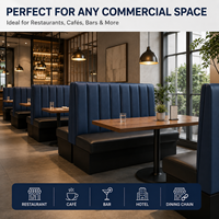 Großhandel Foshan Fabrik OEM ODM Kommerzielle Restaurant-Sitzbank Maßgefertigte Bankett-Sofa PU-Leder Einzelsitzbank für Café und Bar