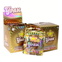 papier finition UV holographique plastique mylar imprimé personnalisé 3.5g 7g 10g biscuits bonbons gommes gommes sacs emballage