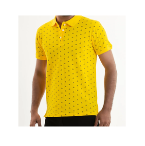 Polos de golf à manches courtes 100% coton pour hommes Chemise de travail à rayures colorées avec col rond surdimensionné pour le fitness - Product Image 3