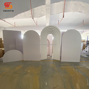 ฉากหลังอะคริลิคสีขาวอบอุ่นเรียบเนียนตกแต่งงานอีเวนต์หรูหราฉากหลังอะคริลิคสำหรับงานแต่งงาน - Product Image 6