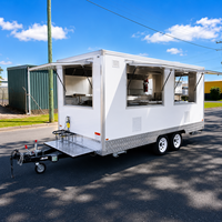Remorque de camion-restaurant chinoise standard américaine entièrement équipée en acier inoxydable, cuisine mobile, barbecue, remorque de restauration rapide CE/DOT