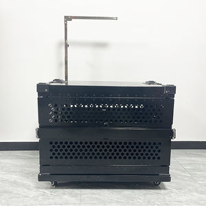 การขนส่งการบินที่กำหนดเองการเดินทางรถหนักสุนัขสุนัขกรงอลูมิเนียมสุนัขลัง - Product Image 3