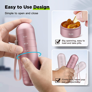 กล่องยาก<span class=keywords><strong>ล</strong></span>่องโ<span class=keywords><strong>ล</strong></span>หะสำหรับการจัดการยาขนาดพกพา - Product Image 2
